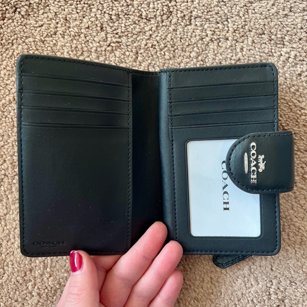 Coach Medium Corner Zip Wallet in Signature Canvas - Picture 7 of 7